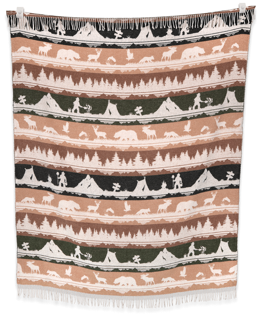 SACKCLOTH & ASHES WOOL BLANKET Smokey Bear Ranger