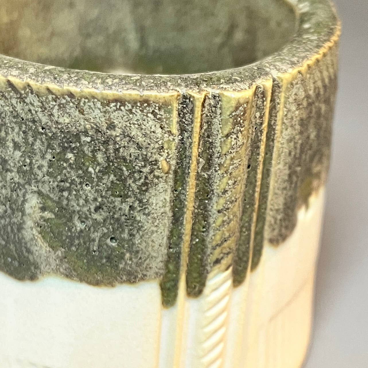 Macone Clay / Spooner Creek Green Mini Planter Stoneware