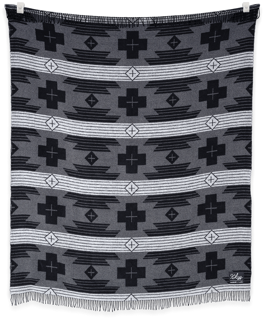SackCloth and Ashes Blanket Wool Blend Legacy Jet Dreams