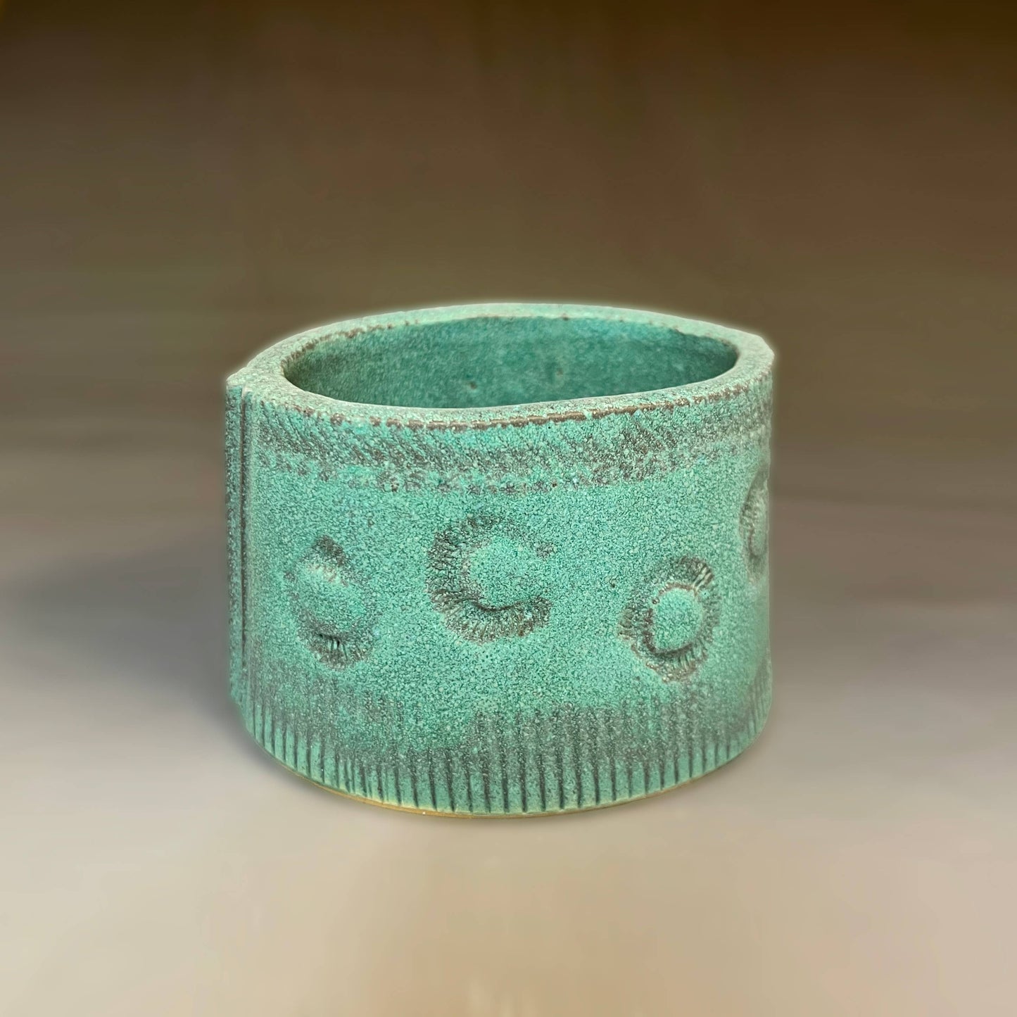 Macone Clay / Spooner Creek Green Mini Planter Stoneware