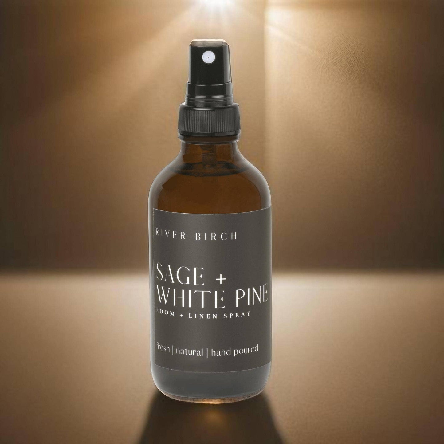 Sage + White Pine - 4 oz Amber Glass Room + Linen Spray
