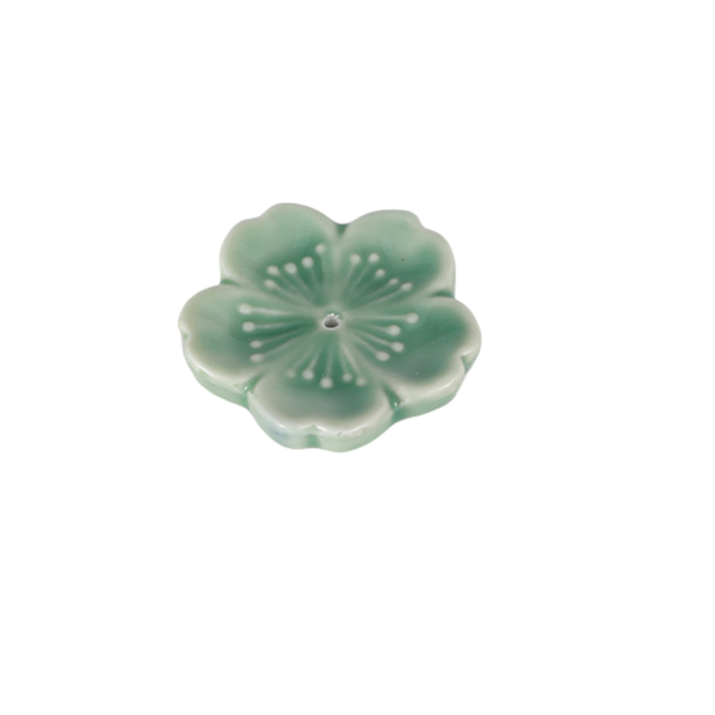 Sakura Cherry Blossom Incense Holder 2 inch Green (50/500)