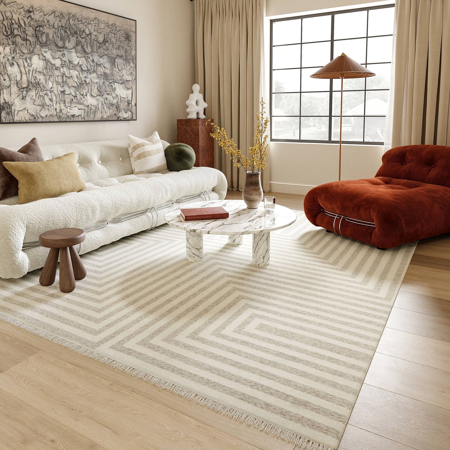 Arvin Olano Reversible Machine Washable Area Rug