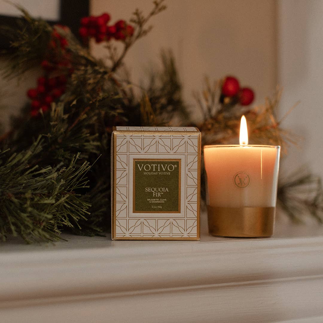 Votivo Holiday Collection Votive Candle - Sequoia Fir
