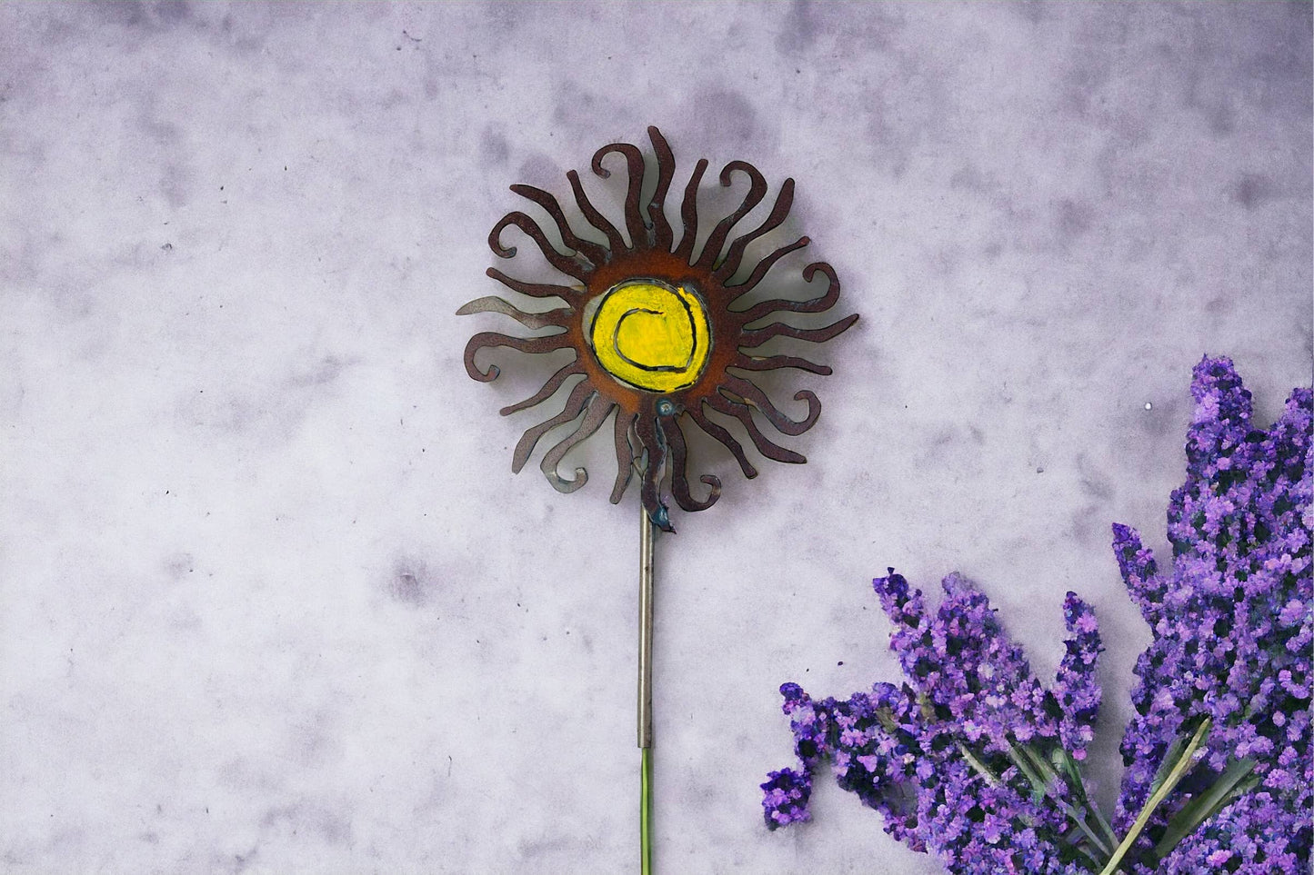 Sun plant stake southwestern garden stake eco friendly USA