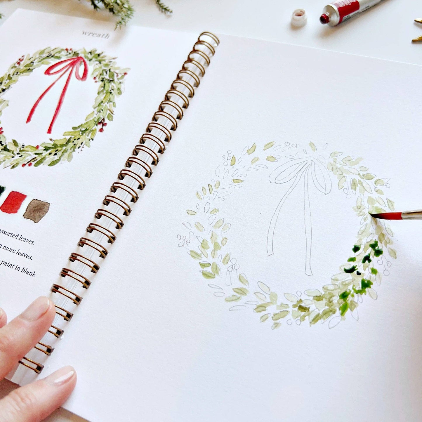 Emily Lex Studios Christmas watercolor workbook