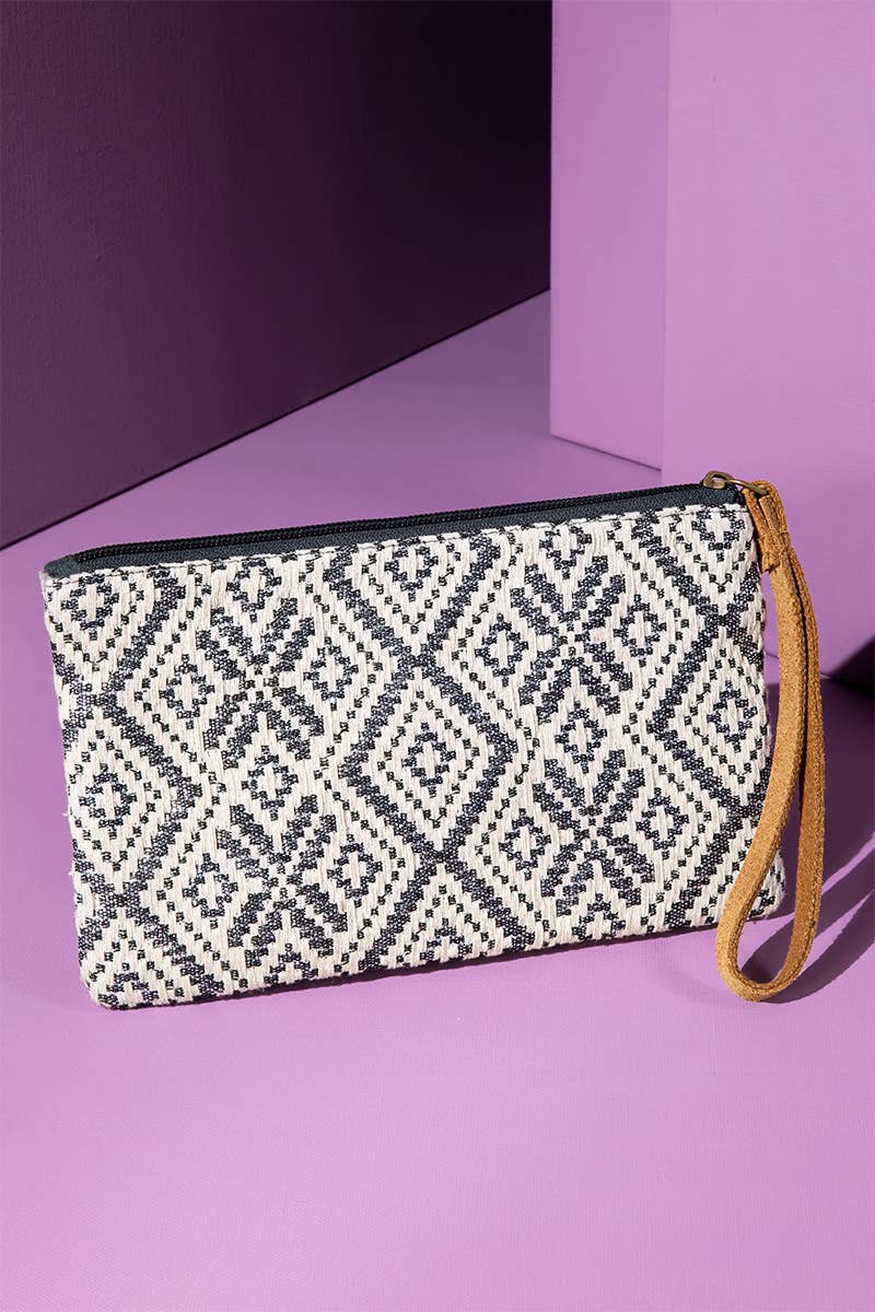 Handmade Colorado Ethnic Pattern Clutch beaded Wristlet