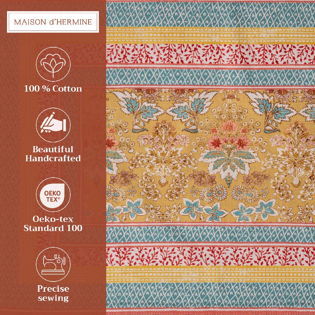 Marquise 100% Cotton Placemats 13" X 19" - Set Of 4