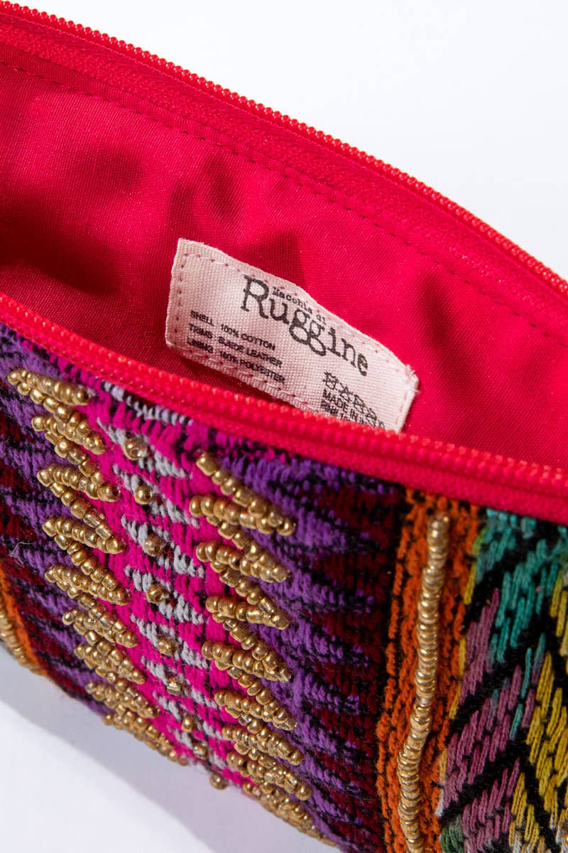 Handmade Ethnic Pattern Clutch Beaded Wristlet
