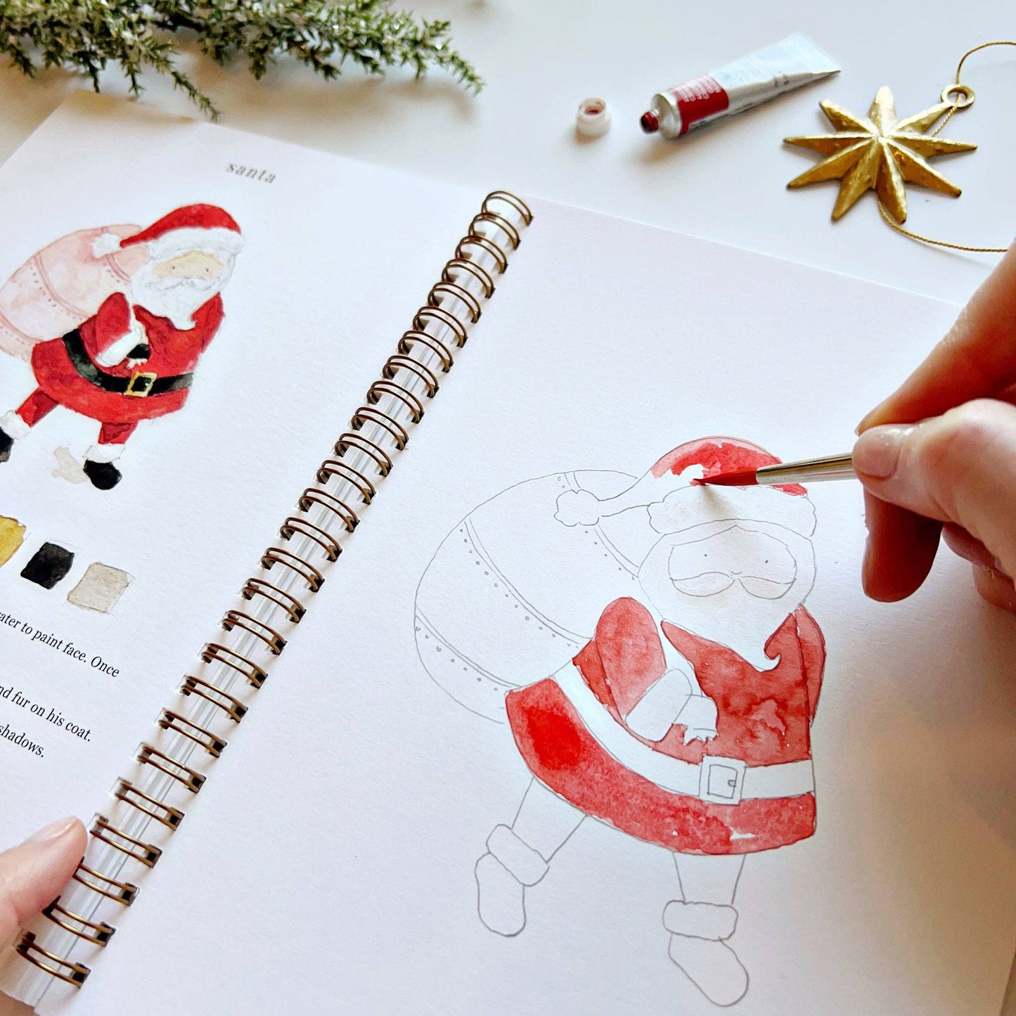 Emily Lex Studios Christmas watercolor workbook