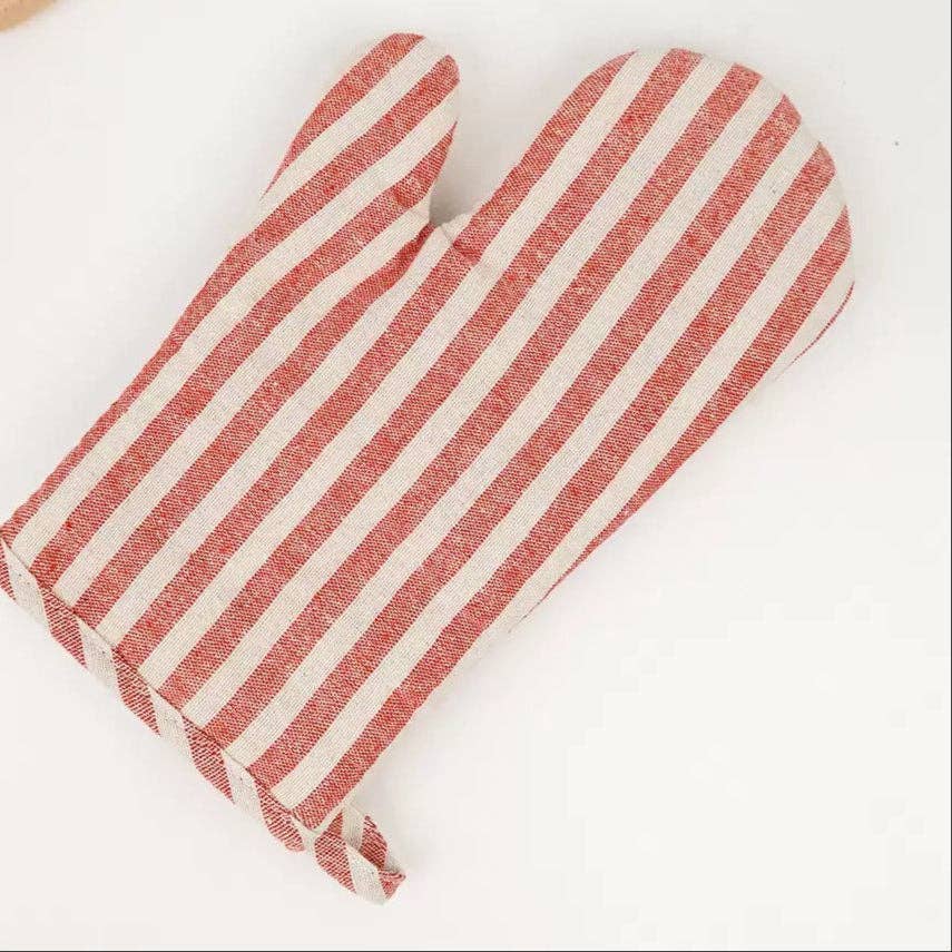 Stripe Oven Mitt