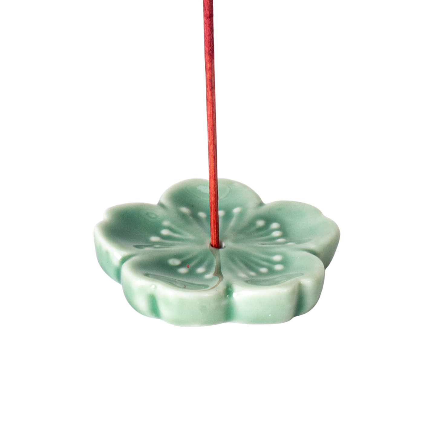 Sakura Cherry Blossom Incense Holder 2 inch Green (50/500)