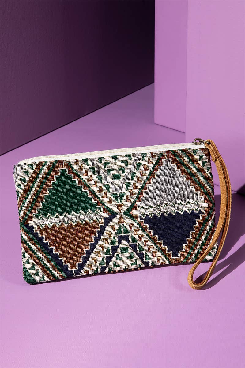 Handmade Cairo Ethnic Pattern Clutch