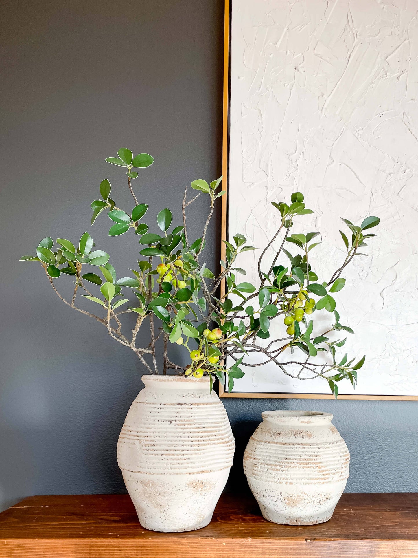 Toscana Rustic Vintage-Style Terracotta Vase with Aged Look