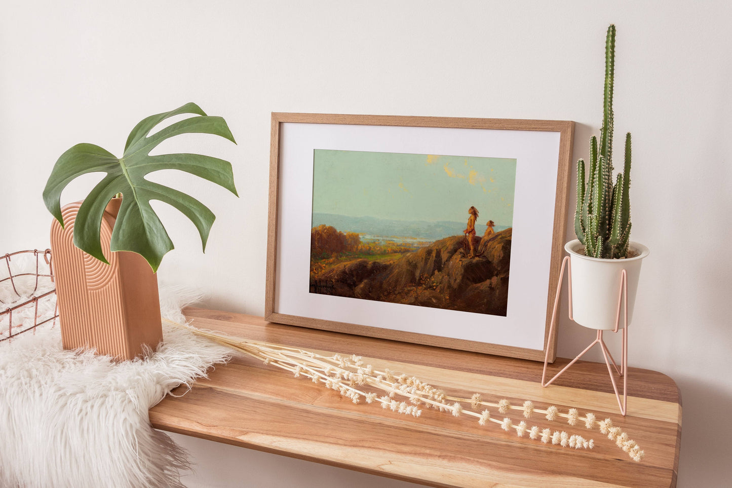 Vintage Native American Scouts Digital | Desert Wall Art