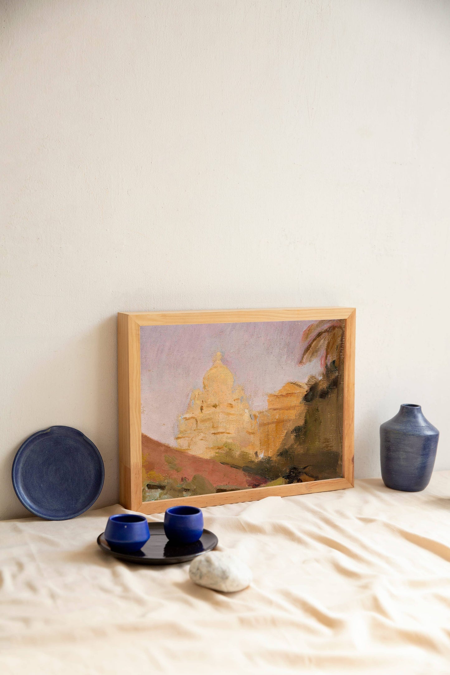 Vintage Boho Indian Architecture Art Print | Yoga Wall Art