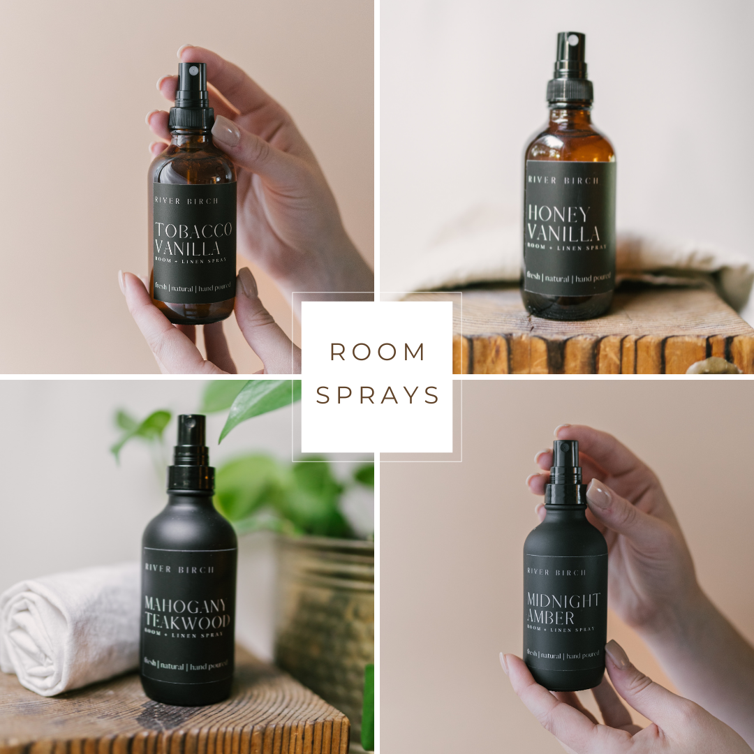 Sage + White Pine - 4 oz Amber Glass Room + Linen Spray