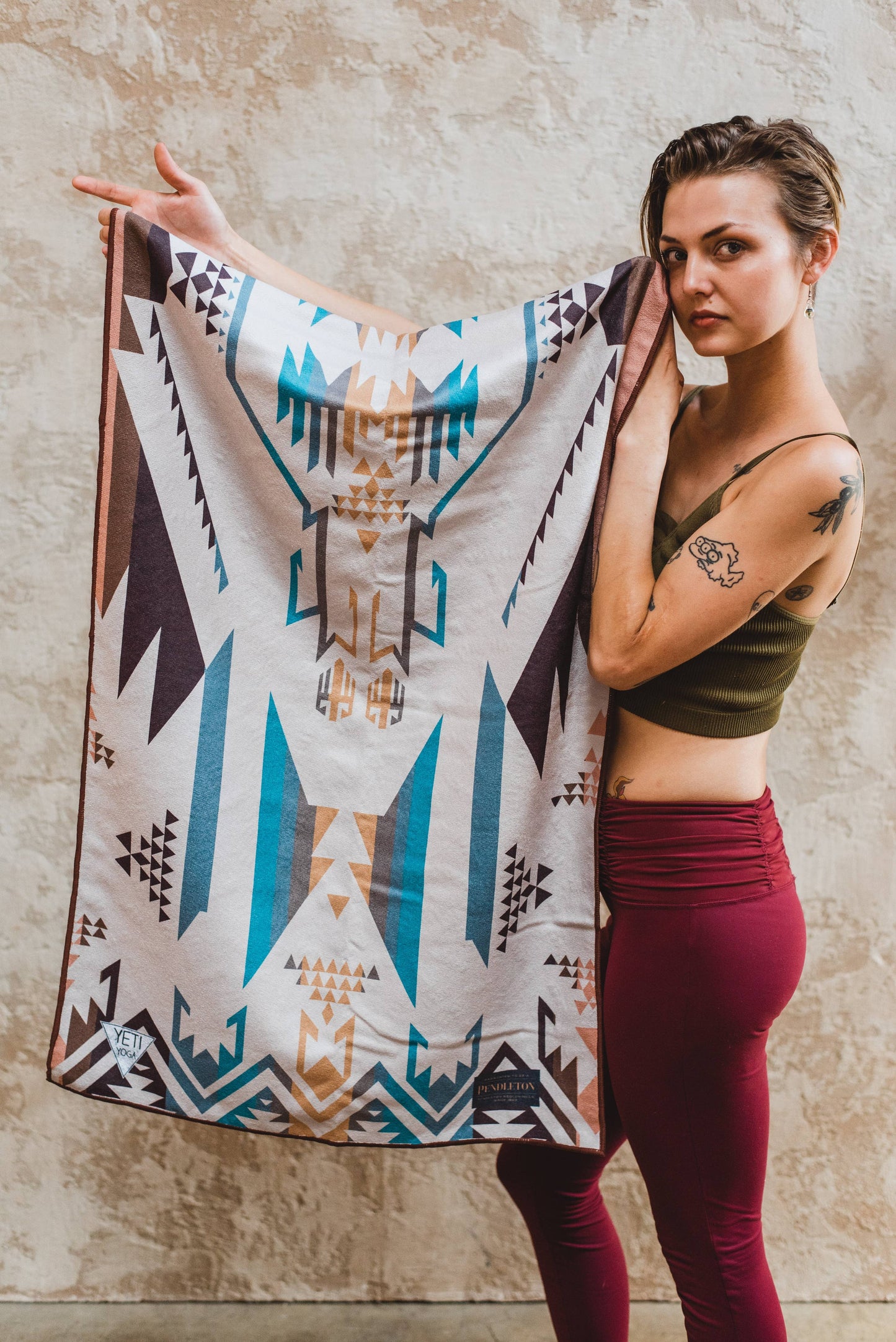 Pendleton x Yune Yoga White Sands Yoga Towel