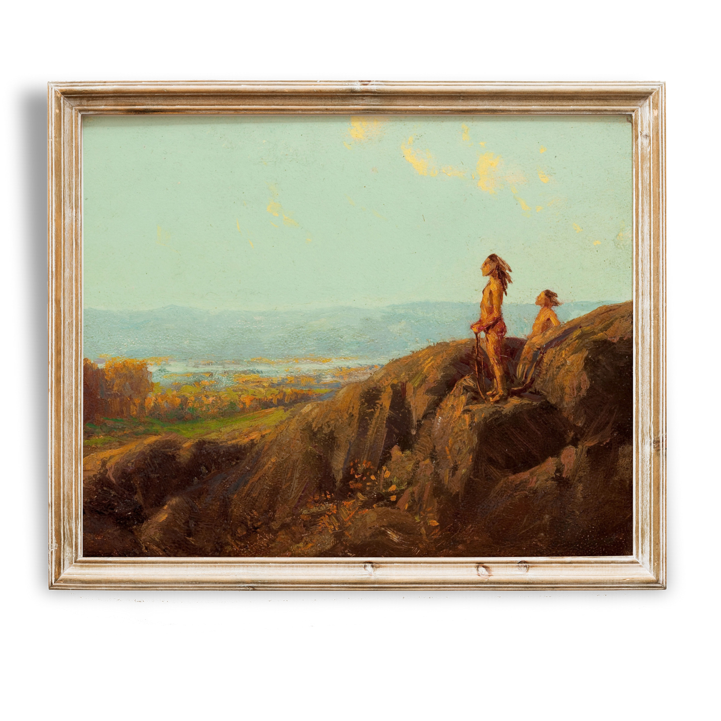 Vintage Native American Scouts Digital | Desert Wall Art