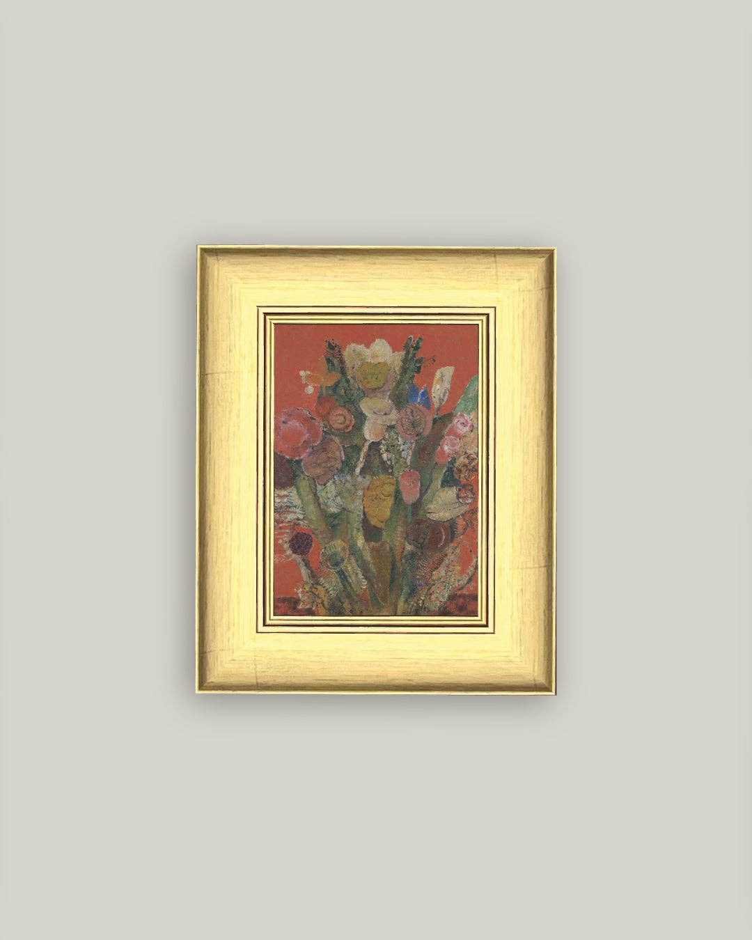 Eccentric Bouquet Framed Antique Art