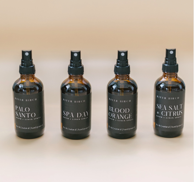 Sage + White Pine - 4 oz Amber Glass Room + Linen Spray
