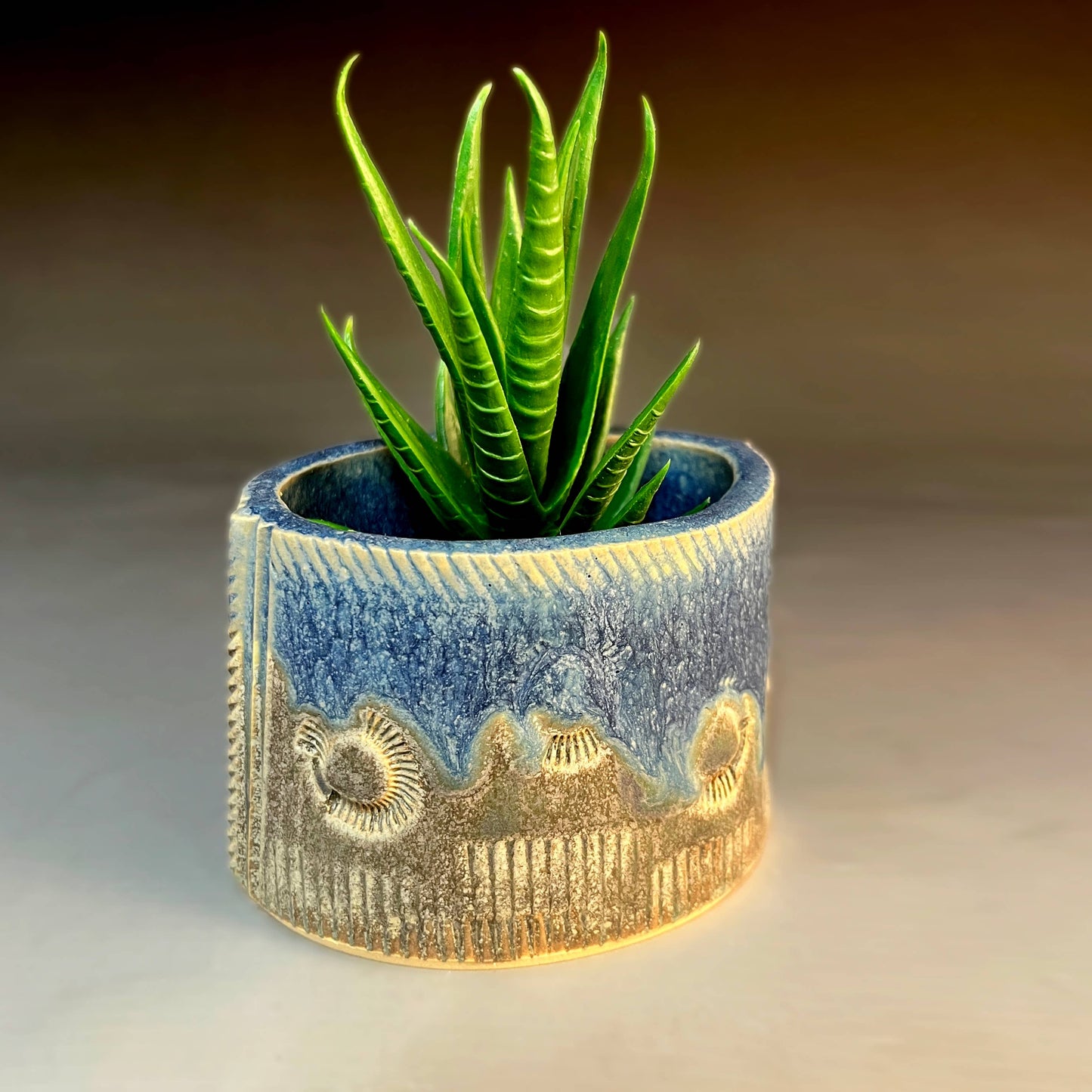 Macone Clay / Spooner Creek Green Mini Planter Stoneware