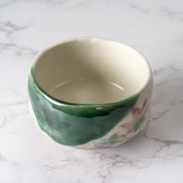 Momiji Japanese Maple Mini Matcha Bowl 8oz 3.75"D x 1.5"H Po