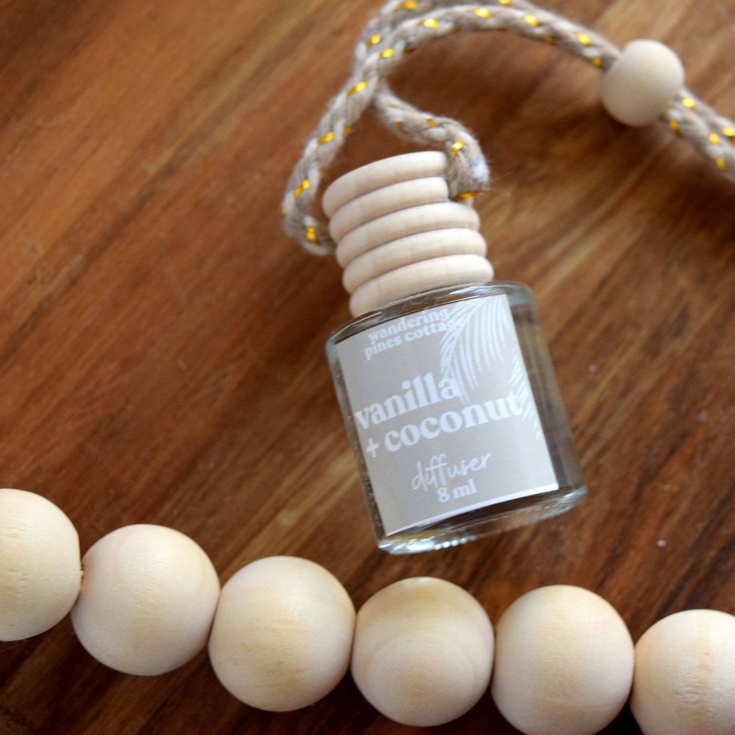Hanging Car Diffuser 8 ml Vanilla and Coconut