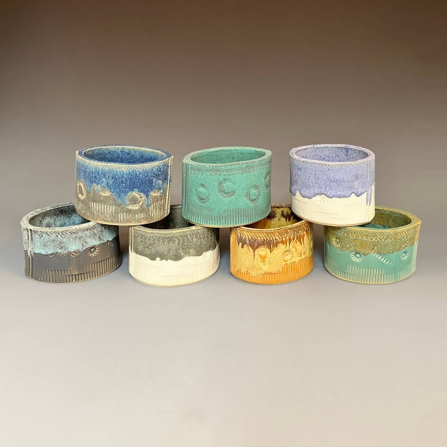 Macone Clay / Spooner Creek Green Mini Planter Stoneware