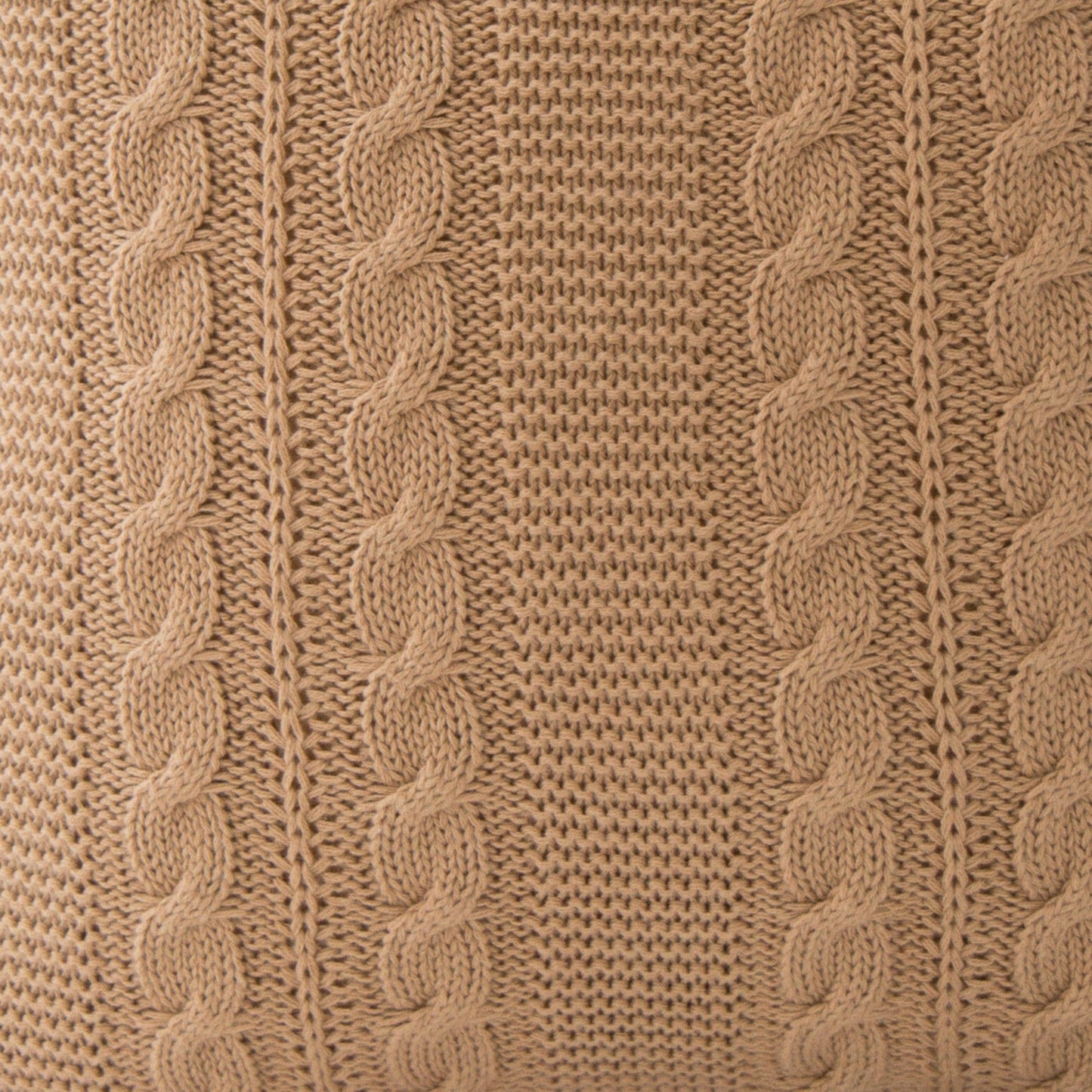 Luna Cable Knit Cotton Pillow Cover
