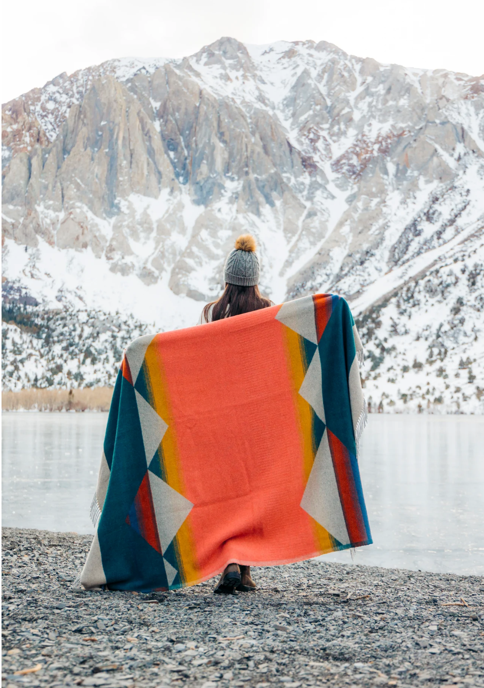 Sackcloth & Ashes Wool Blanket Mountain Tropic
