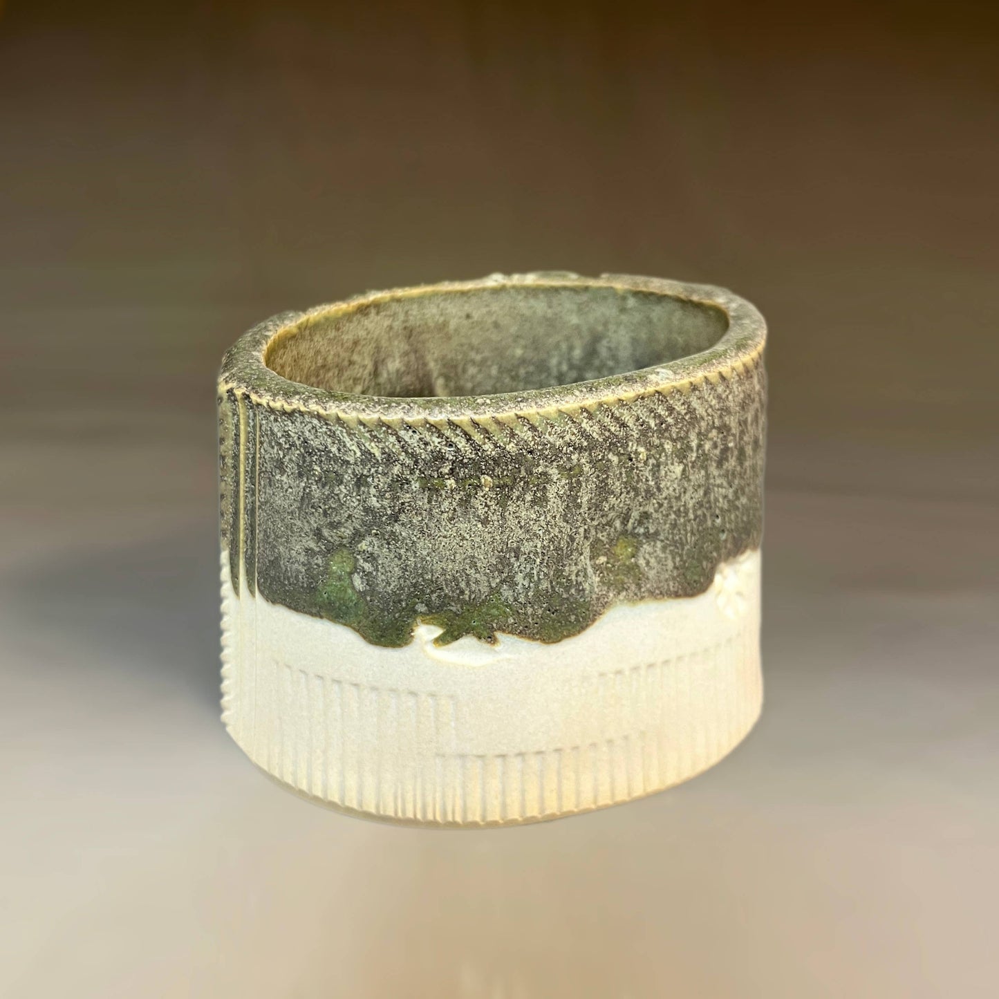 Macone Clay / Spooner Creek Green Mini Planter Stoneware