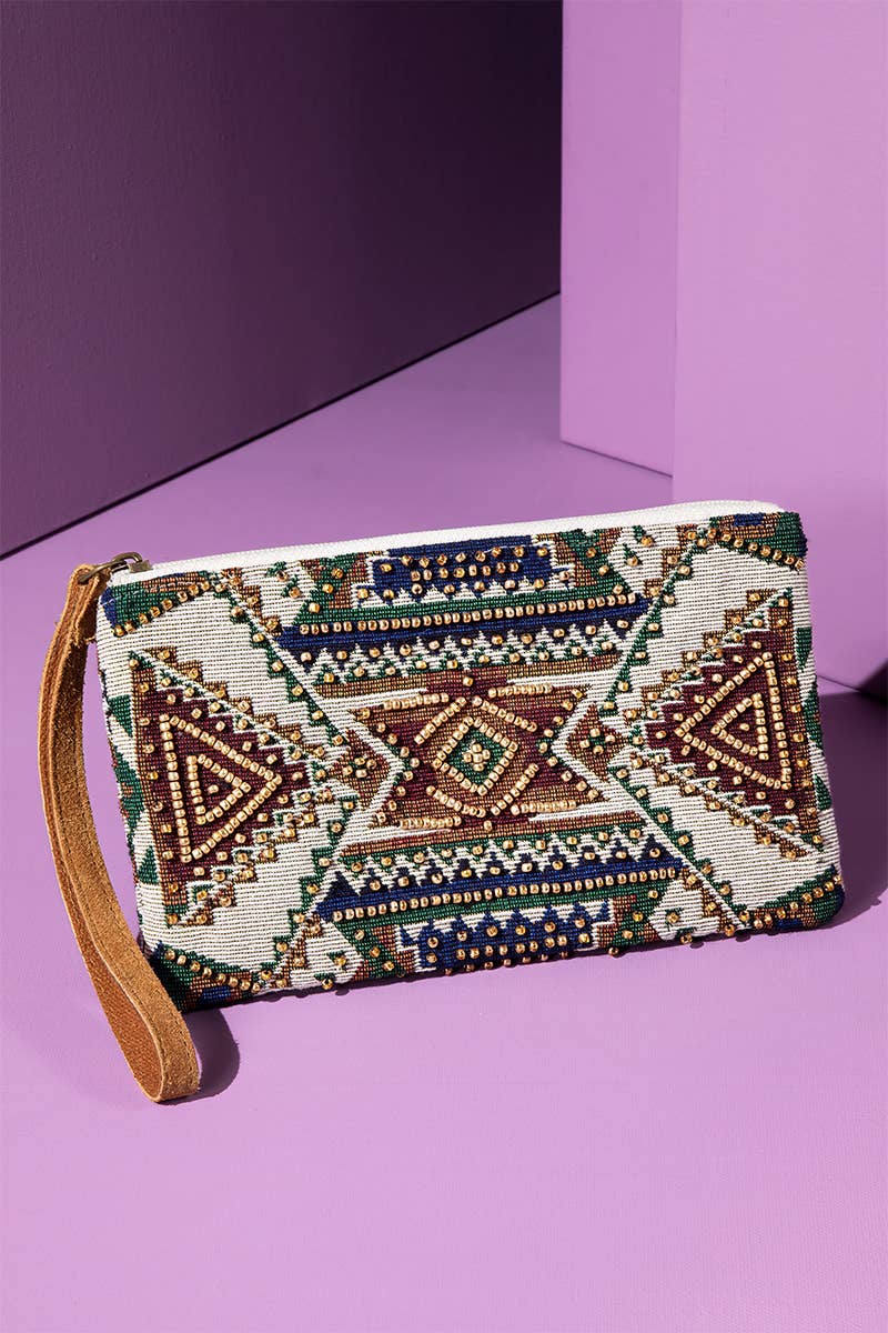 Handmade Cairo Ethnic Pattern Clutch