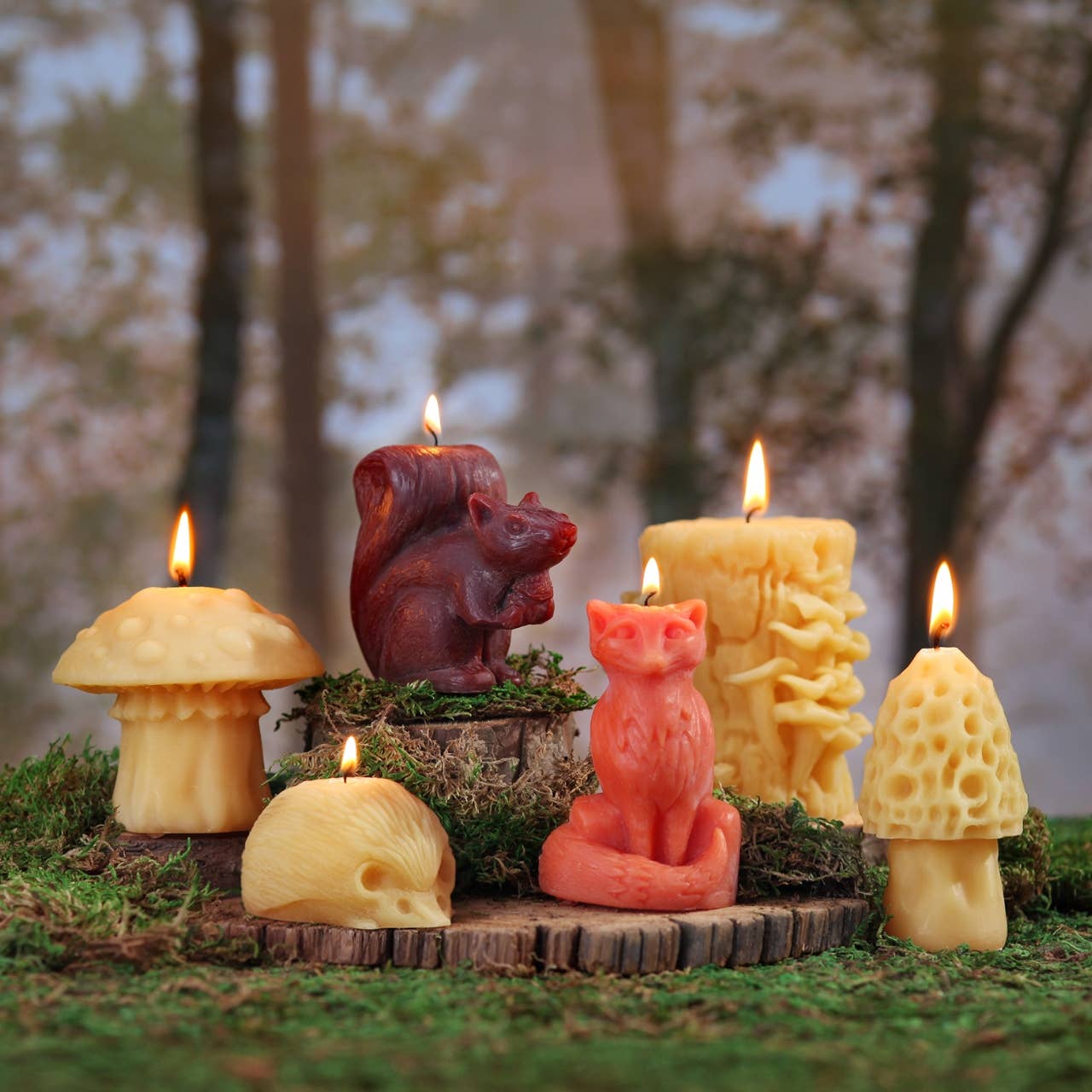 Beeswax Mushroom Candle