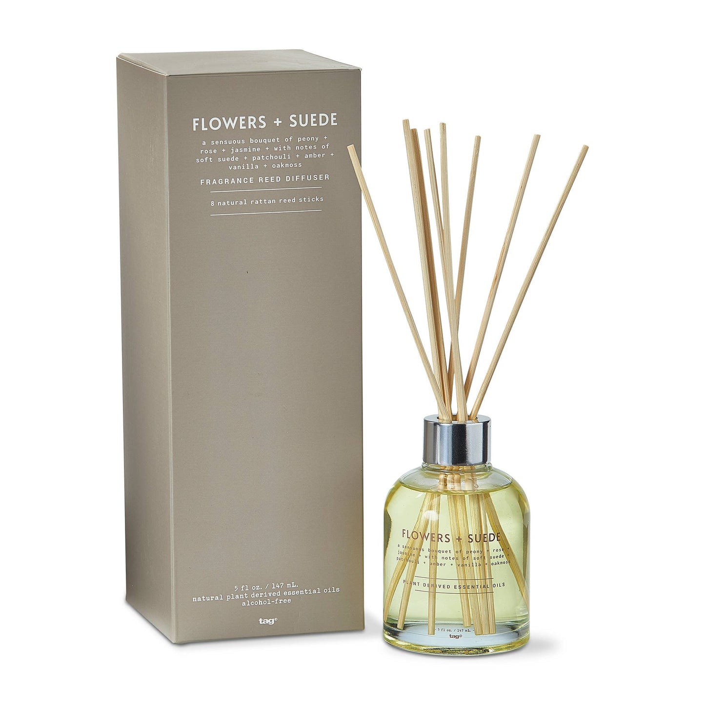 Flowers & Suede Reed Diffuser - Multi