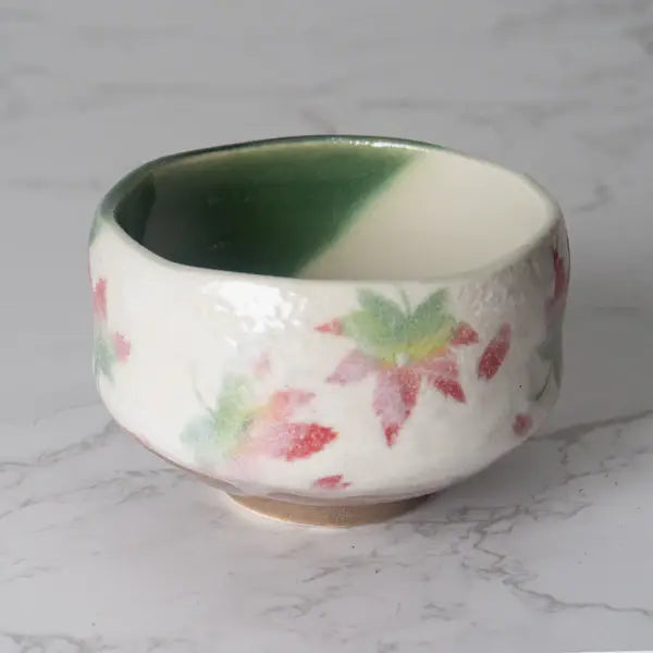 Momiji Japanese Maple Mini Matcha Bowl 8oz 3.75"D x 1.5"H Po