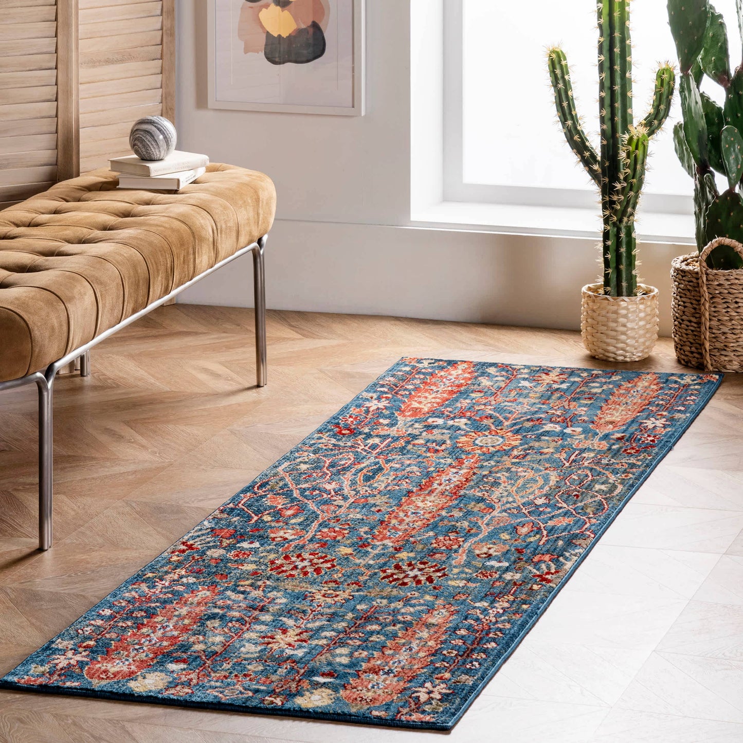 Dasilva Tribal Fringe Area Rug