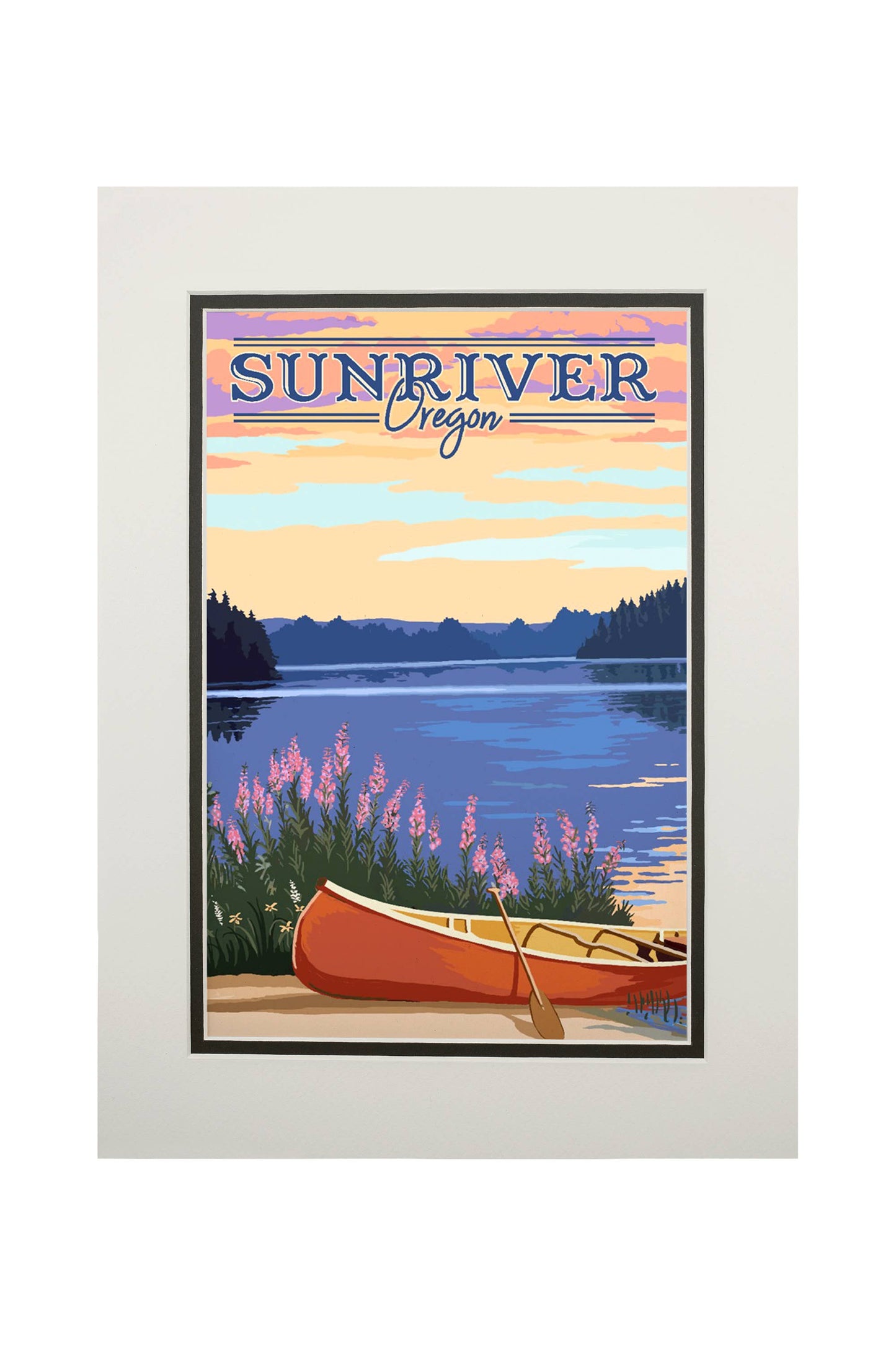 Sunriver, Oregon, Canoe and Lake Wall Decor (9 Options)