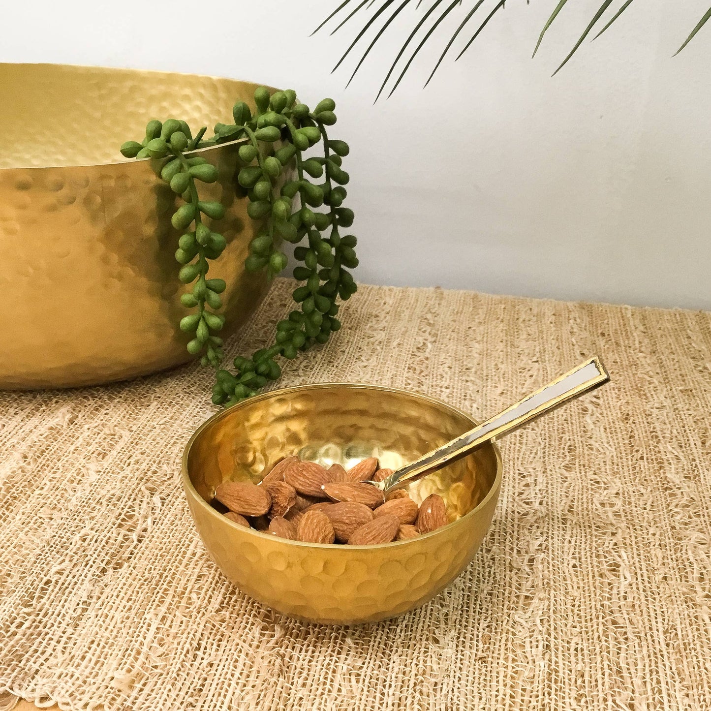 Mini Gold Aluminum Hammered Bowl