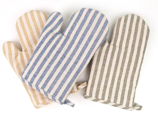 Stripe Oven Mitt