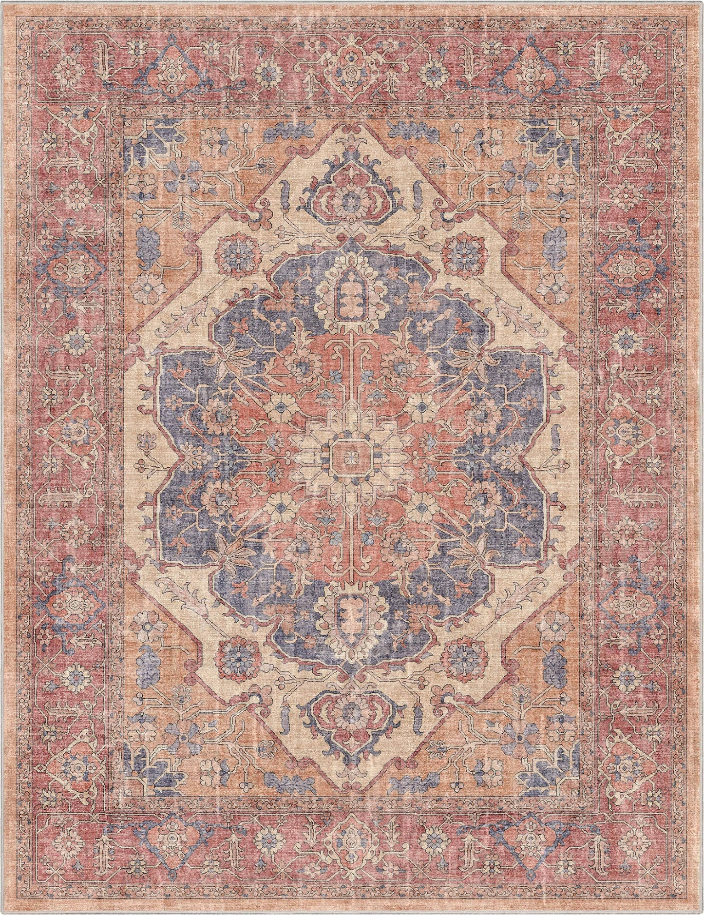 Antigua Vintage Persian Oriental Flat-Weave Rug