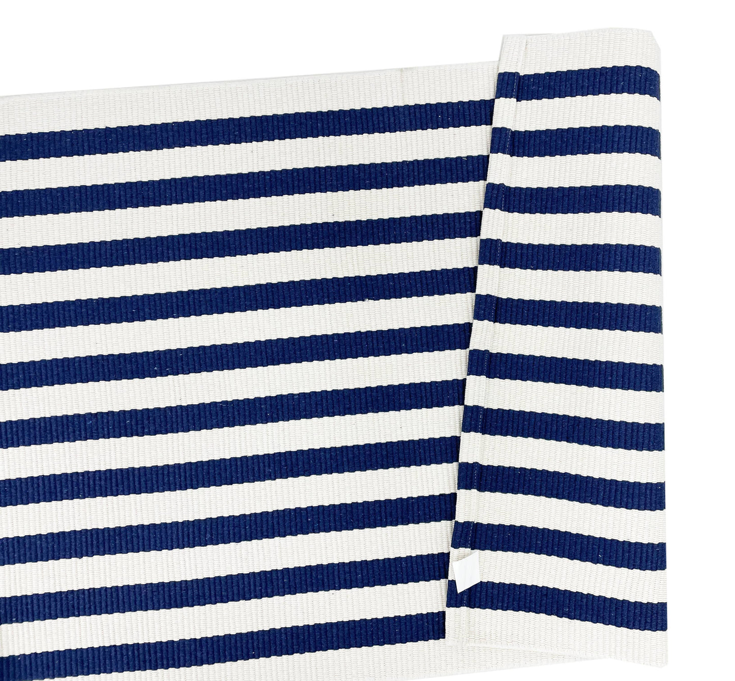 Woven Cotton Blend Classic Striped Area Rug