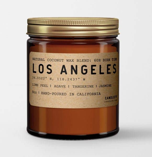 Los Angeles: California Scented Candle in Amber Jar