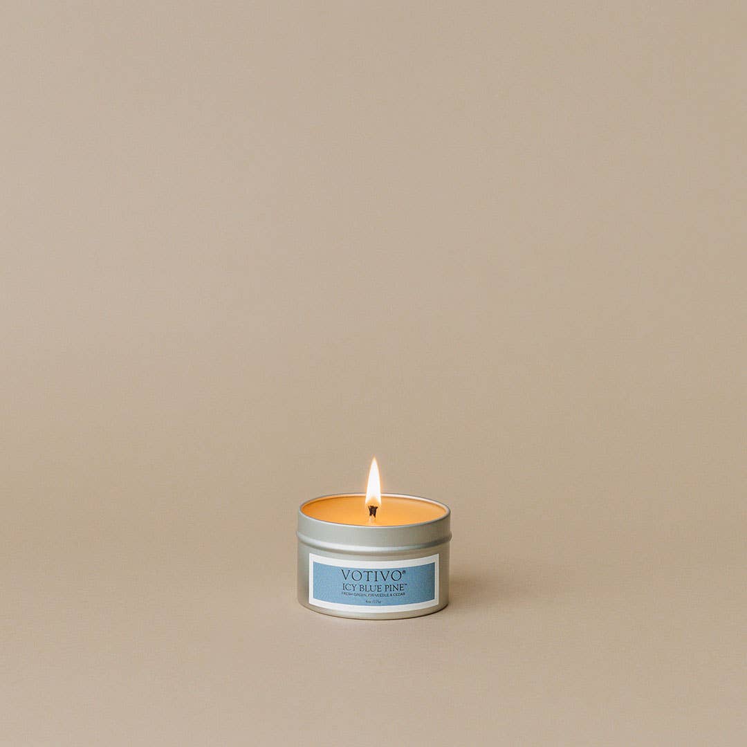 Aromatic Travel Tin Candle - Icy Blue Pine