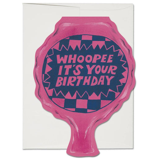 Whoopee Cushion birthday greeting card