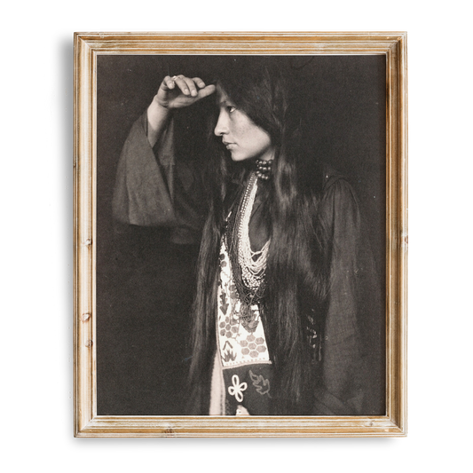 Vintage Native American Photograph | Desert Wall Art