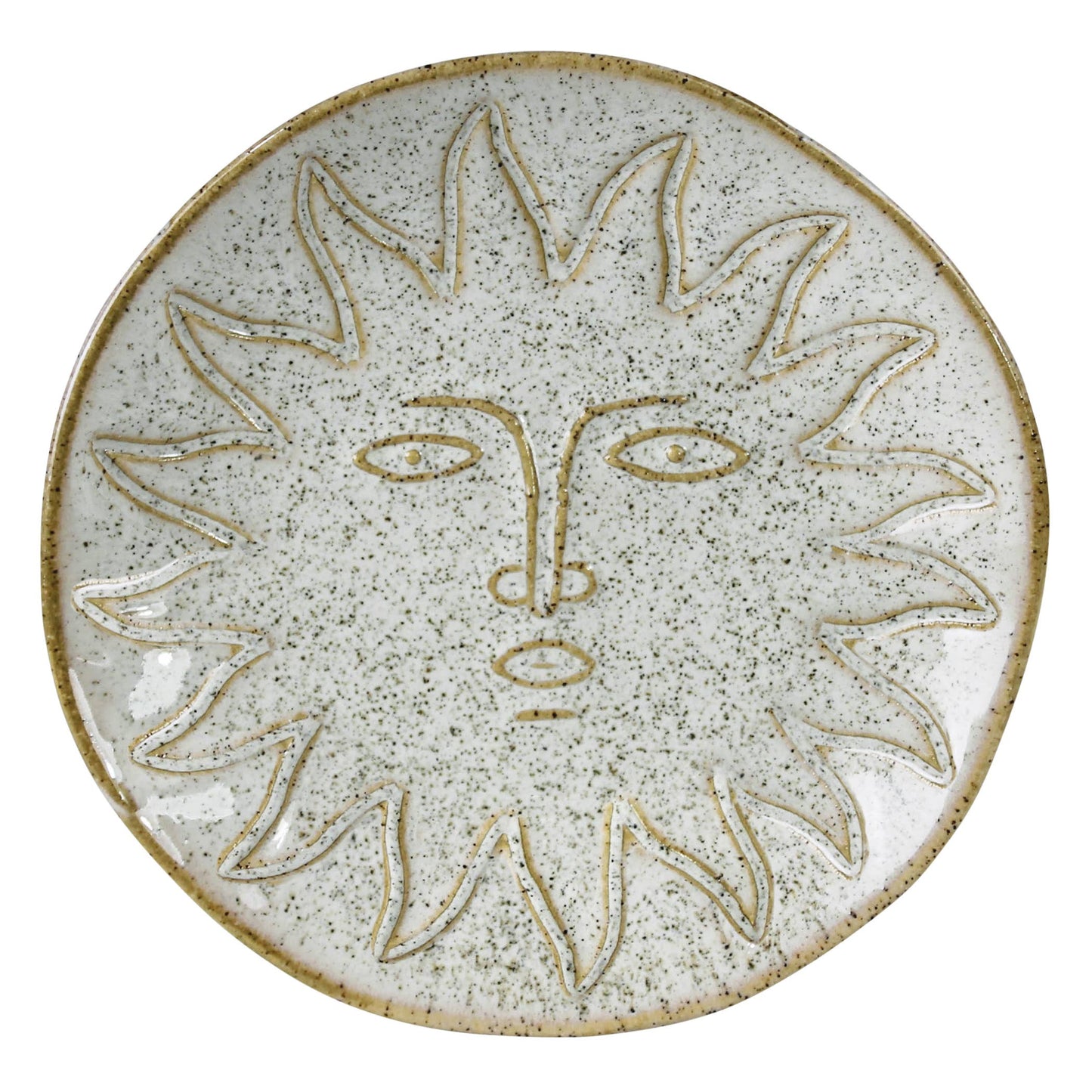 Zuni Sun Face Tray, Ceramic