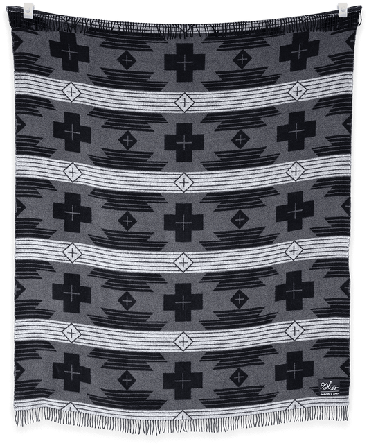 SackCloth and Ashes Blanket Wool Blend Legacy Jet Dreams