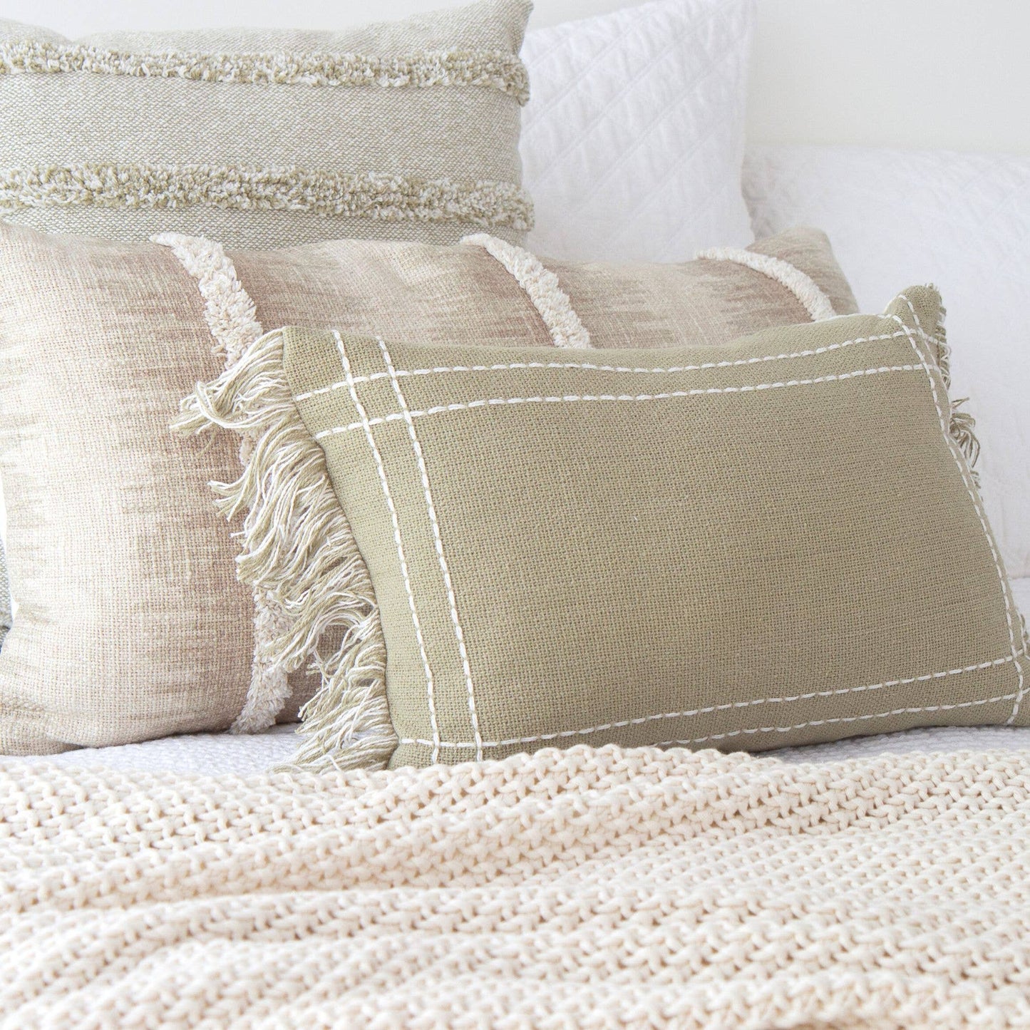 Saratoga Crosshatch Pillow Cover