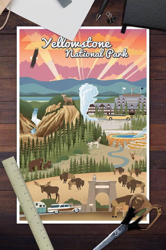 Yellowstone National Park, Wyoming 6 Wall Decor (9 Options)